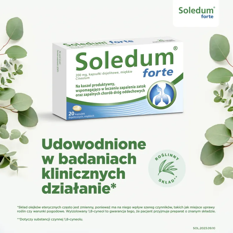 Soledum Forte, 200 mg, 20 kapsułek 