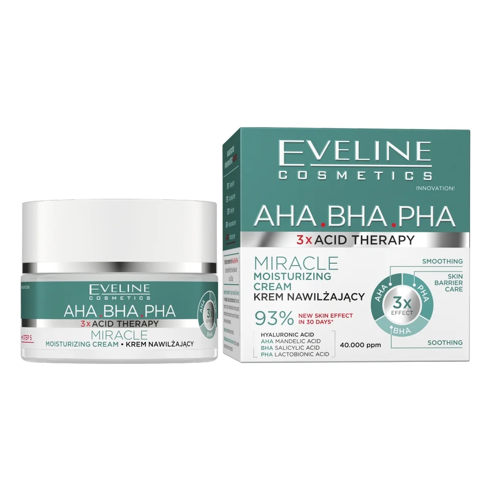 Eveline 3xAcid Therapy krem nawilżający, 50 ml
