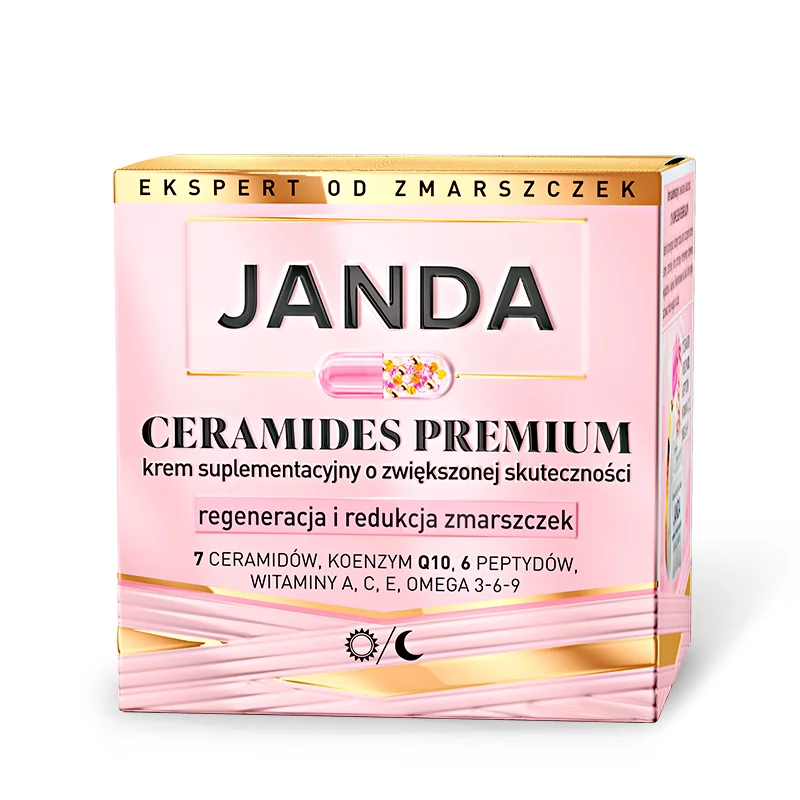 Janda Ceramides Premium krem regenerujący i redukujący zmarszczki, 50 ml