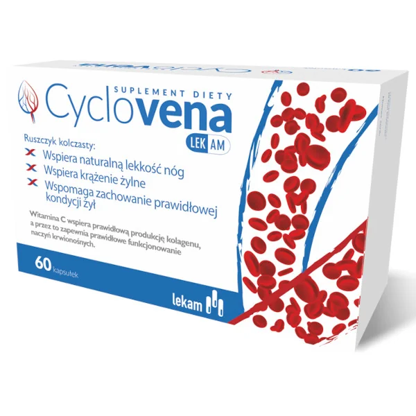 Cyclovena suplement diety poprawiający krążenie żylne, 60 kapsułek