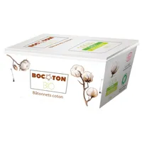Bocoton ekologiczne papierowe patyczki kosmetyczne z certyfikatem ECOCERT GOTS, 200 szt.