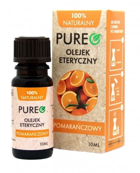 Pureo, olejek eteryczny pomarańczowy, 10 ml