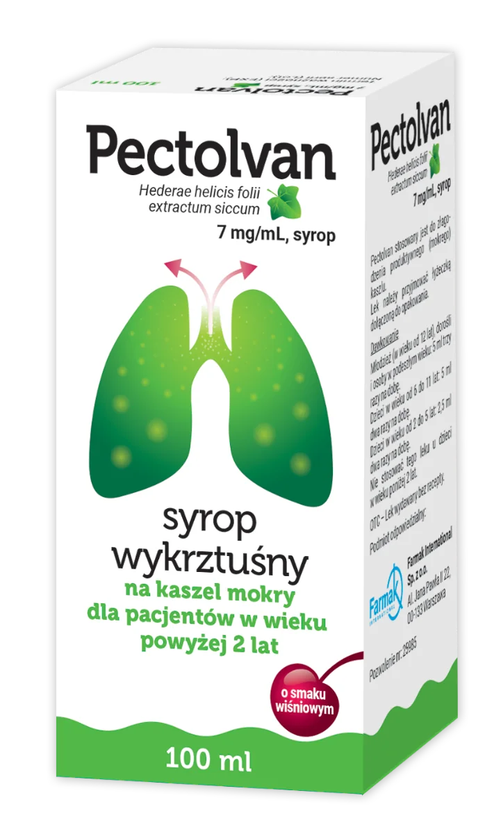 Pectolvan 7 mg/ml syrop, 100 ml