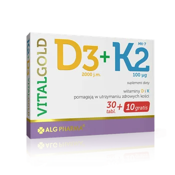 Alg Pharma D3 + K2 VitalGold 40 tabletek powlekanych