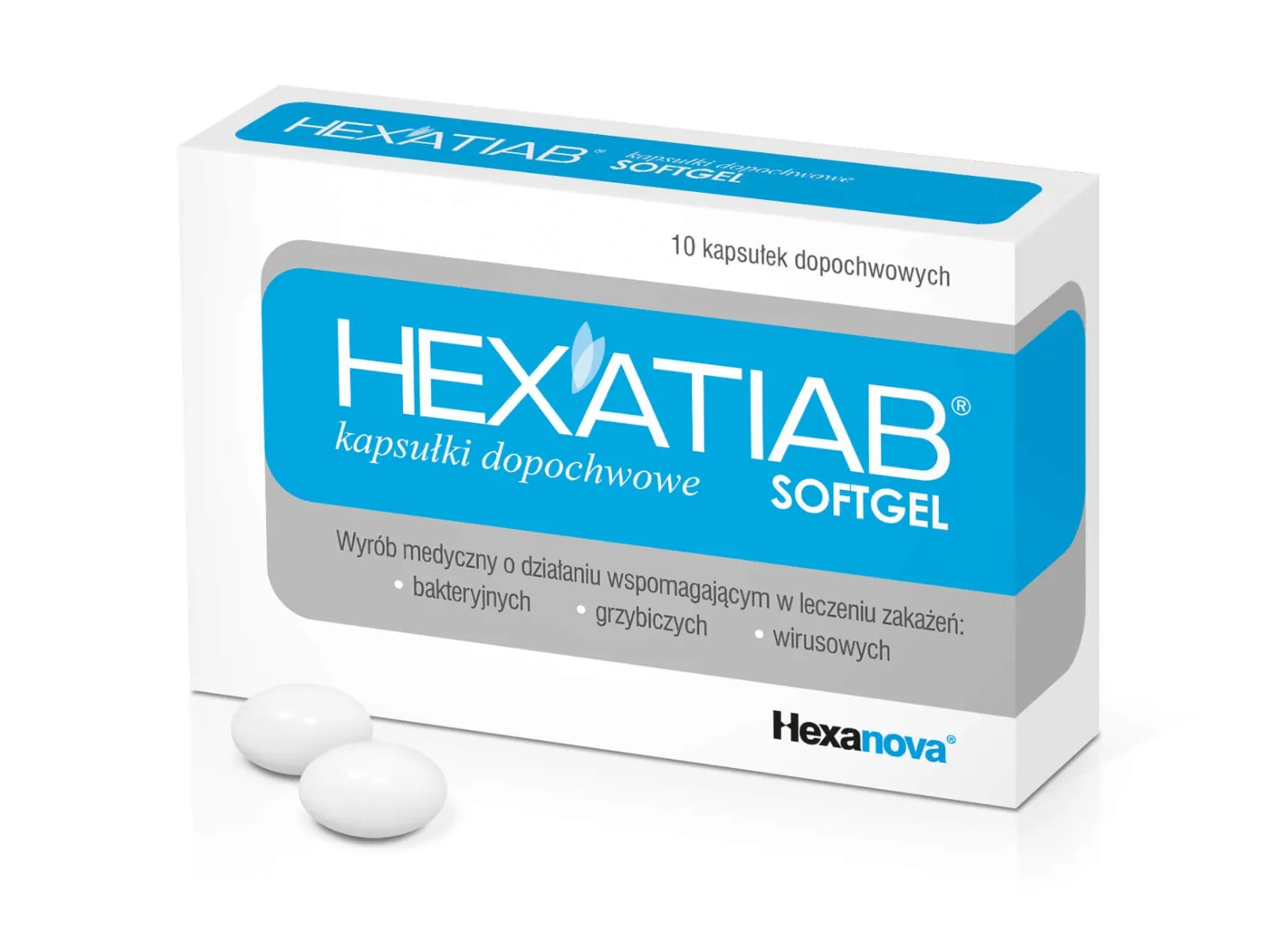 Hexatiab, 10 kapsułek dopochwowych 