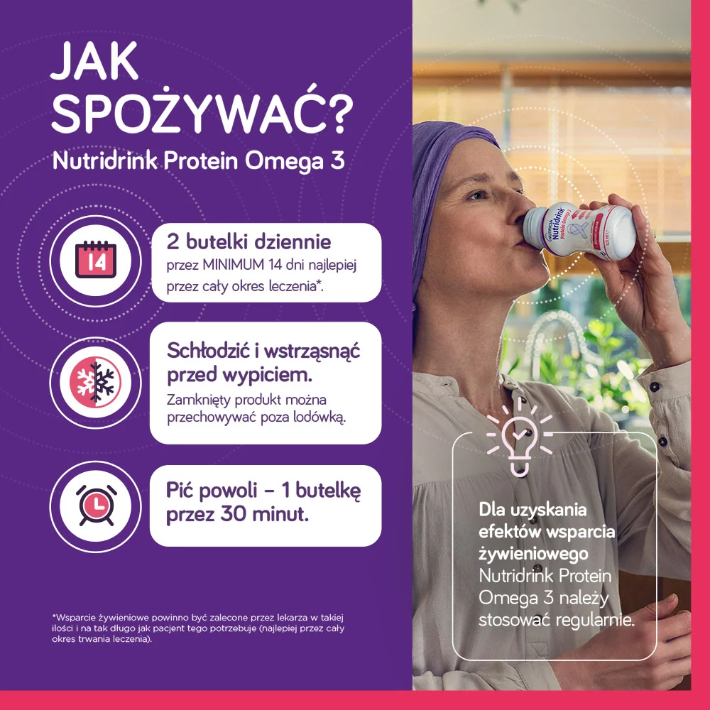 Nutridrink Protein Omega 3 Megapack o smaku mango-brzoskwinia, 24 x 125 ml