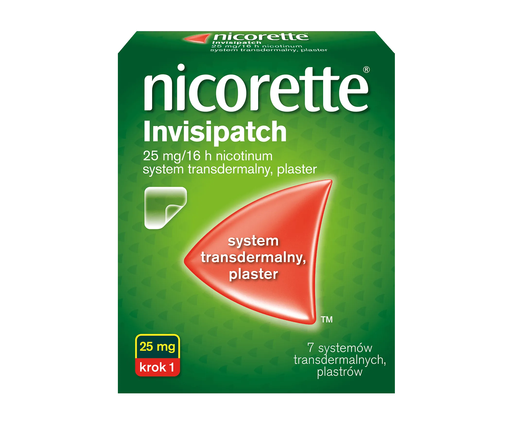 Nicorette Invisipatch, 25 mg/16 h nicotinum, 7 plastrów