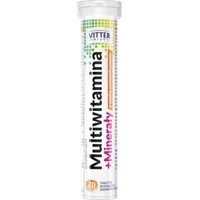 Vitter Blue Multiwitamina + Minerały, suplement diety, 20 tabletek musujących