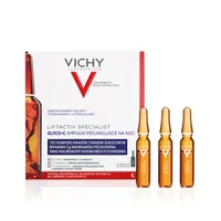 Vichy Liftactiv Glyco-C, skoncentrowana kuracja peelingująca na noc, ampułki, 30 x 2 ml