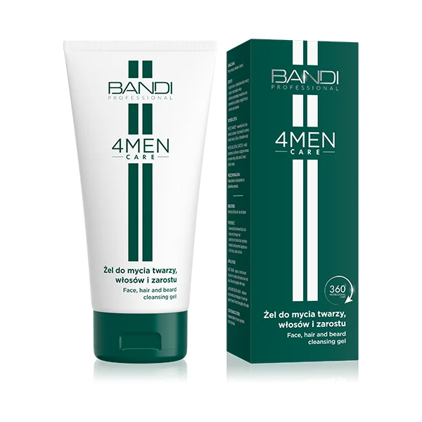 BANDI 4Men Care żel do mycia twarzy, włosów i zarostu, 150 ml