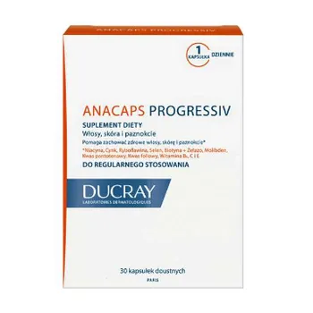 Ducray Anacaps Progressiv, 30 kapsułek 