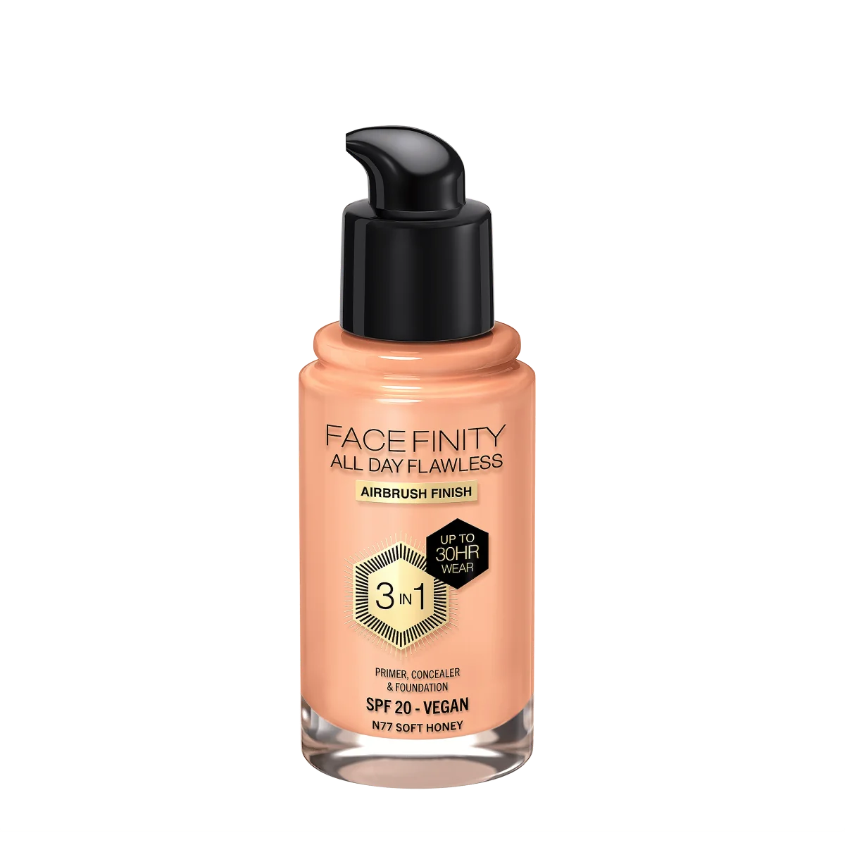Max Factor Facefinity All Day Flawless podkład do twarzy 3w1 Soft Honey, 30 ml