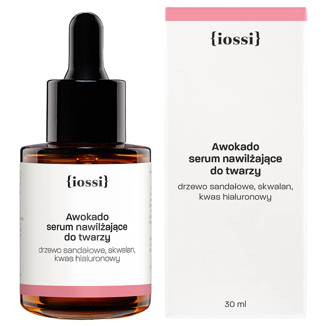 Awokado. Serum nawilżające do twarzy Drzewo sandałowe, skwalan, kwas hialuronowy, 30 ml