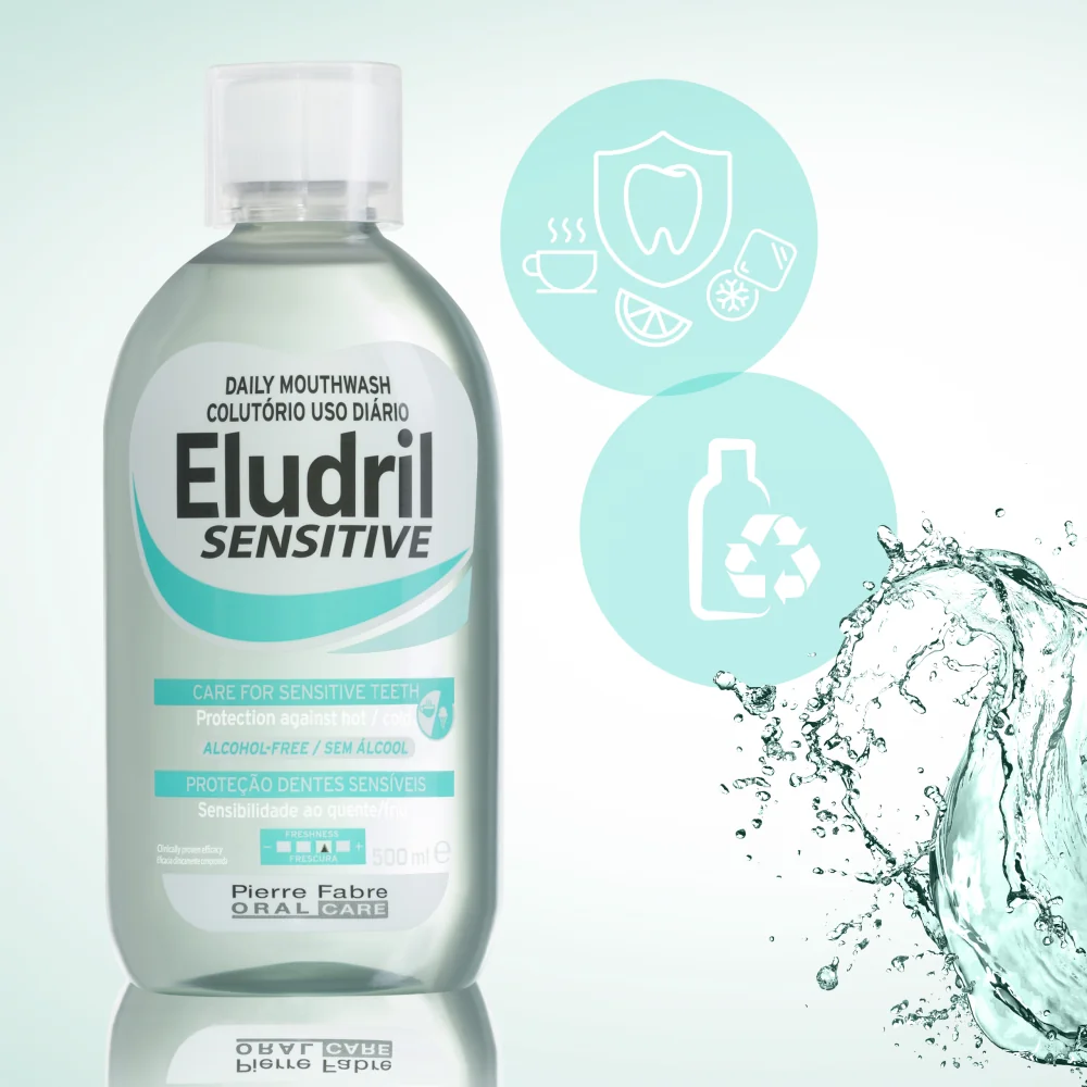 Eludril Sensitive płyn do płukania jamy ustnej, 500 ml