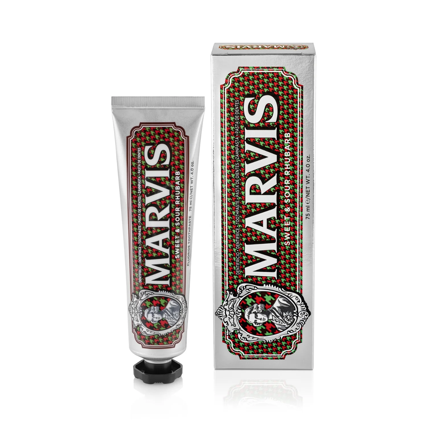 Marvis Sweet & Sour Rhubarb pasta do zębów o smaku rabarbaru i mięty, 75 ml