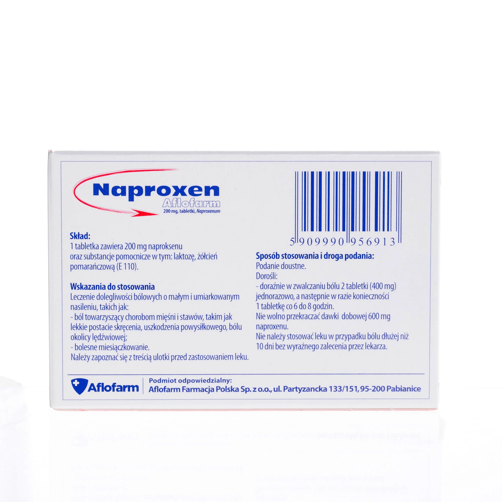 Naproxen Aflofarm 200 mg 10 tabletek