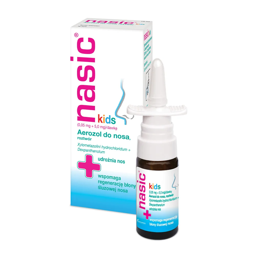 Nasic kids (0,05 mg + 5,0 mg)/dawkę, aerozol do nosa