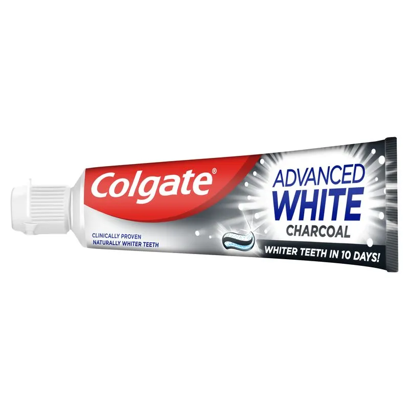 Colgate Advanced White Charcoal wybielająca pasta do zębów z aktywnym węglem, 100 ml