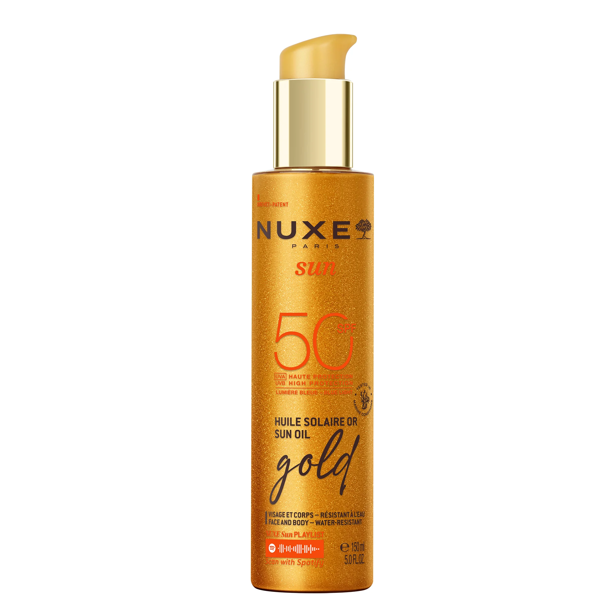 Nuxe Sun Gold olejek do opalania SPF 50, 150 ml