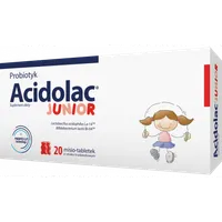 Acidolac Junior Smak Truskawkowy, suplement diety, 20 tabletek