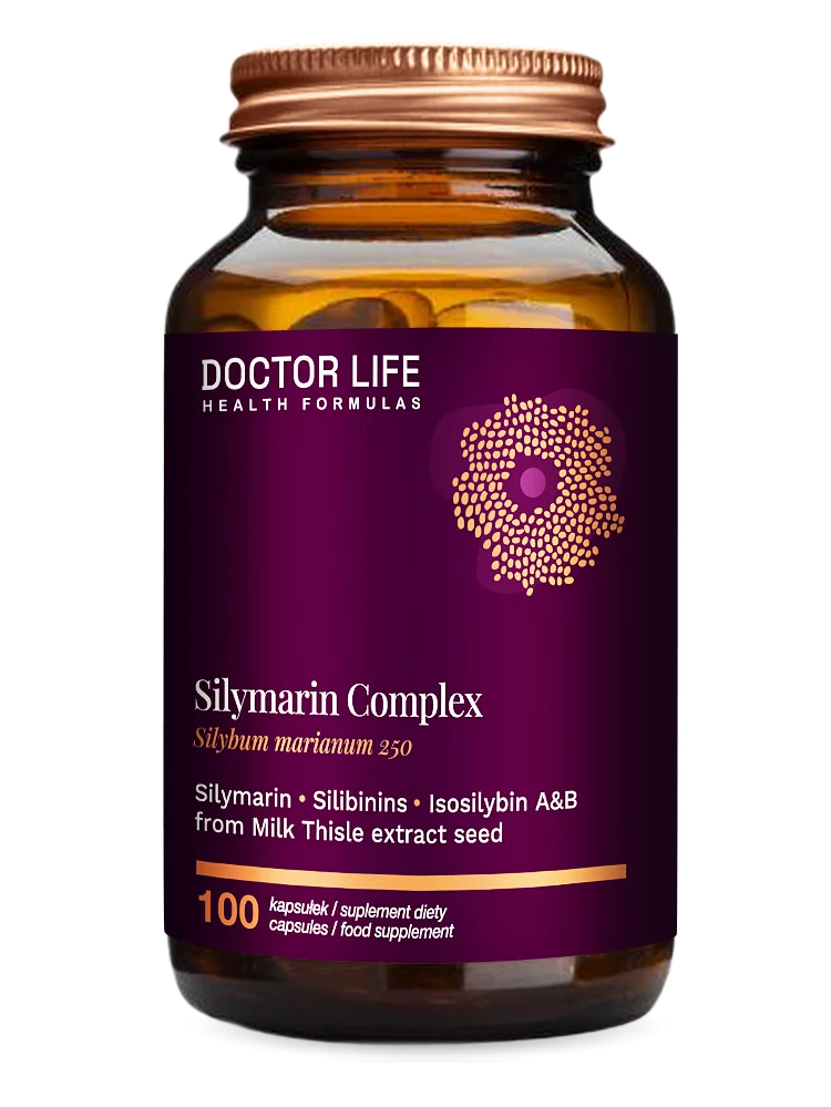 Doctor Life Silymarin Complex Ostropest Sylimaryna 80% 100 kapsułek