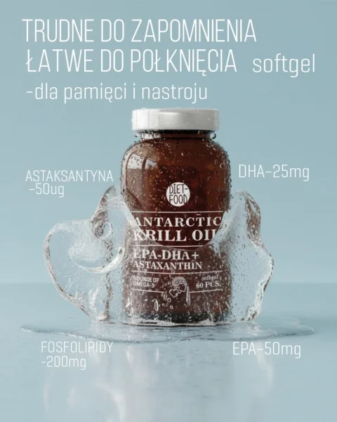 DIET-FOOD Olej z Kryla Antarktycznego 60 kapsułek