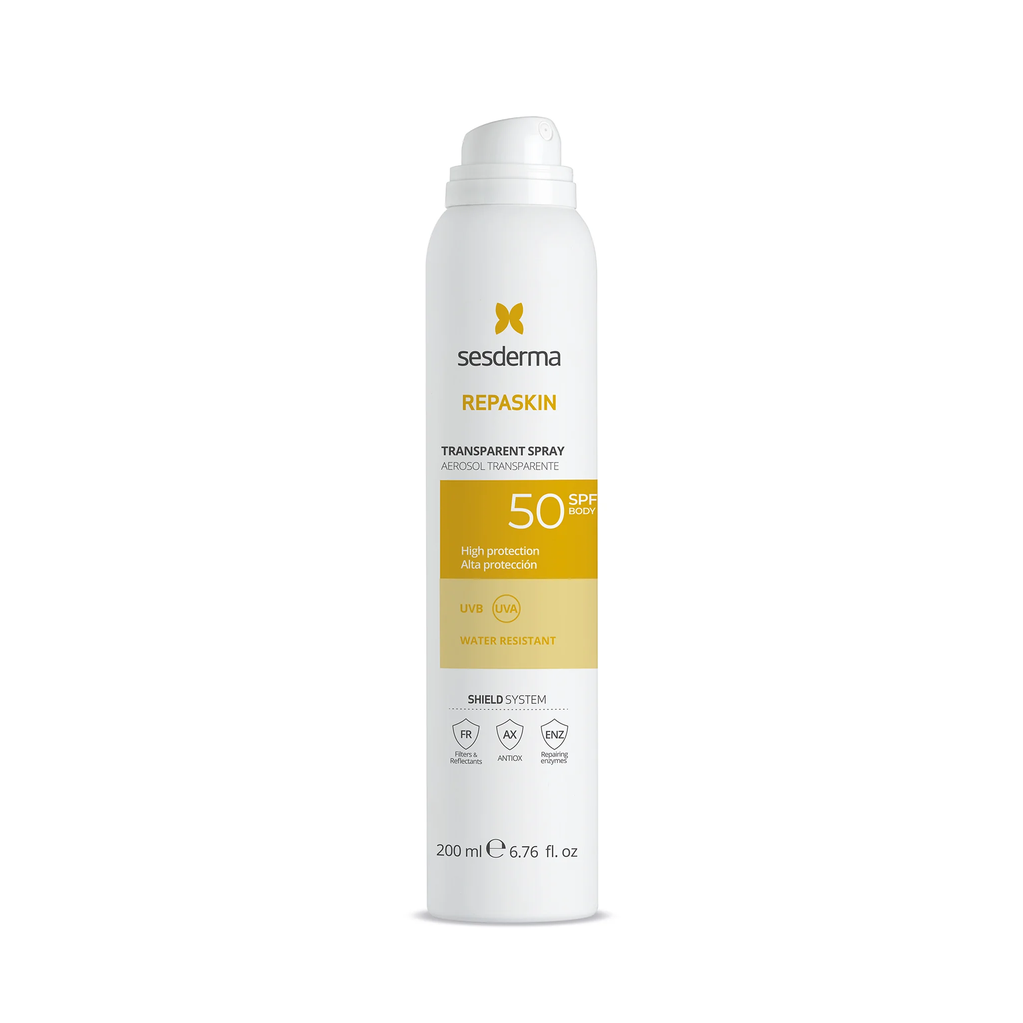 Sesderma Repaskin Transparent Spray spray do ciała SPF 50, 50 ml
