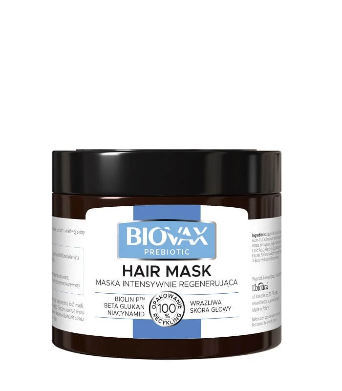Biovax Prebiotic maska do włosów intensywnie regenerująca, 250 ml