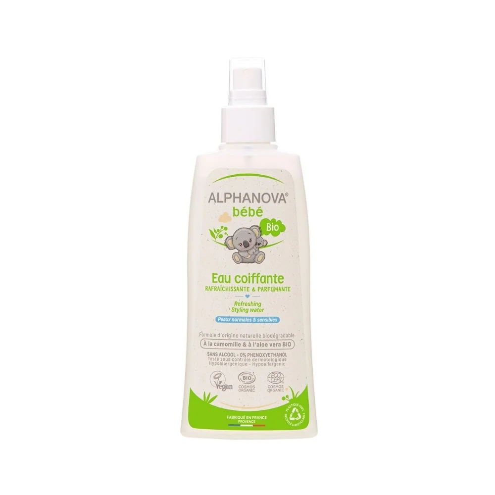 ALPHANOVA bébé woda do rozczesywania i mycia włosów, 200 ml