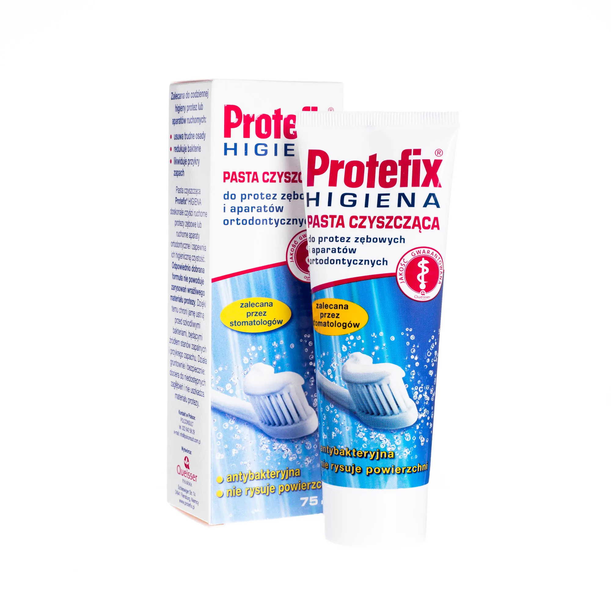 Protefix Higiena pasta czyszcząca do protez zębowych i aparatów ortodontycznych 75 ml 