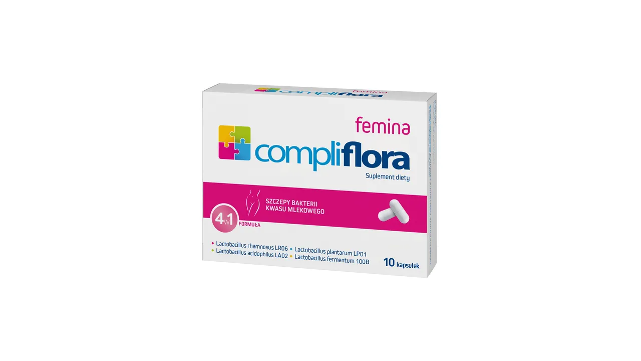 Compliflora Femina, suplement diety, 10 kapsułek