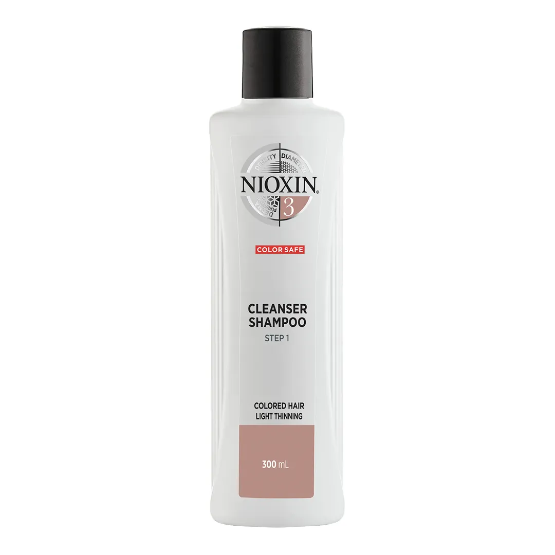 Nioxin System 3 szampon oczyszczający do włosów farbowanych, 300 ml