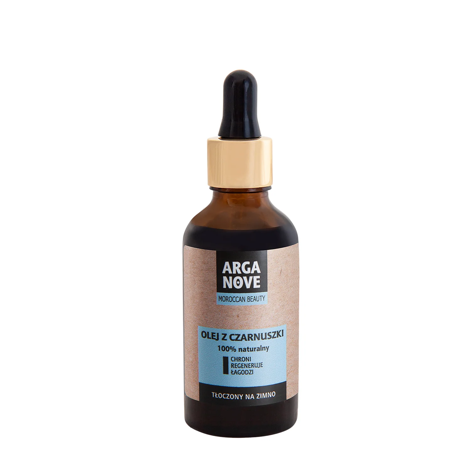 Arganove Moroccan Beauty olej z czarnuszki nierafinowany, tłoczony na zimno, 50 ml