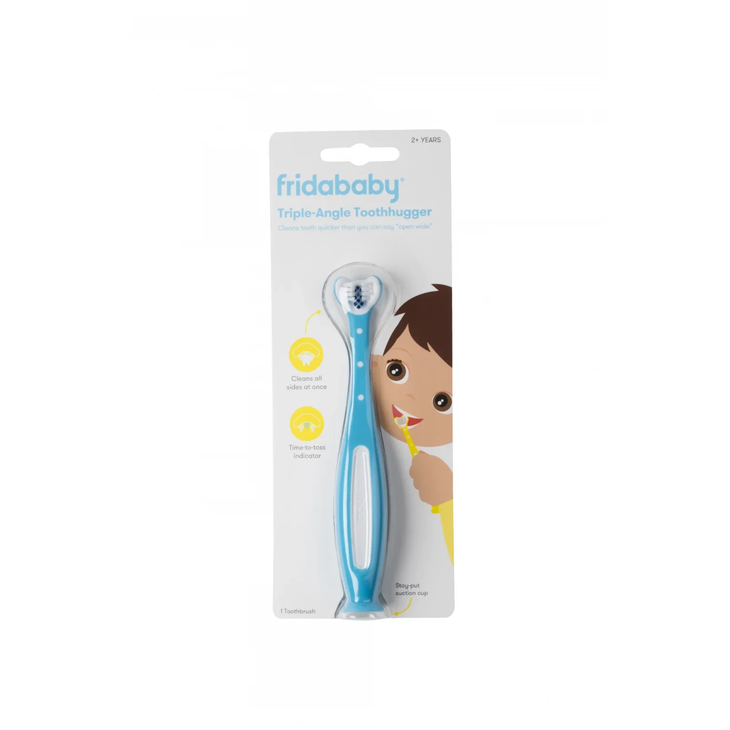 FridaBaby Tooth Hugger 3D szczoteczka do zębów niebieska, 1 szt.