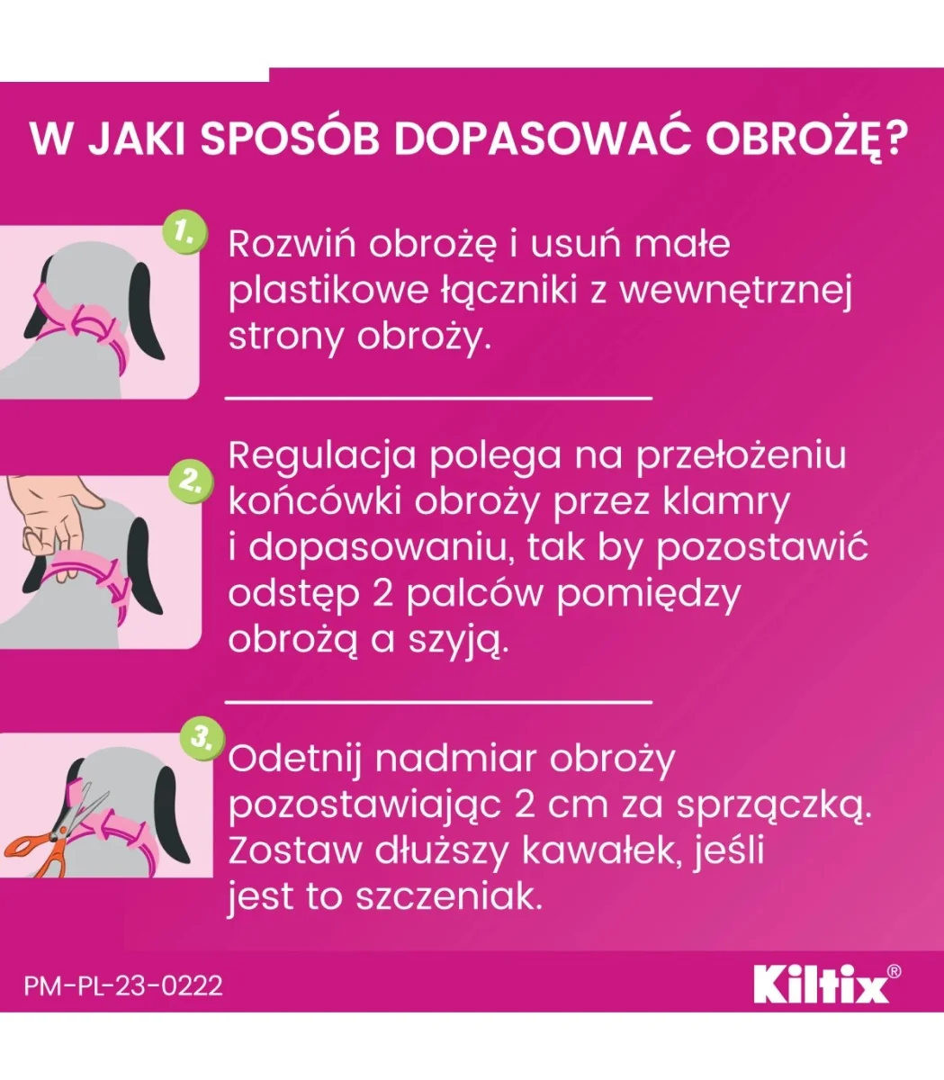 Kiltix 4,5 g + 1,013 g, obroża dla dużych psów, 1 sztuka