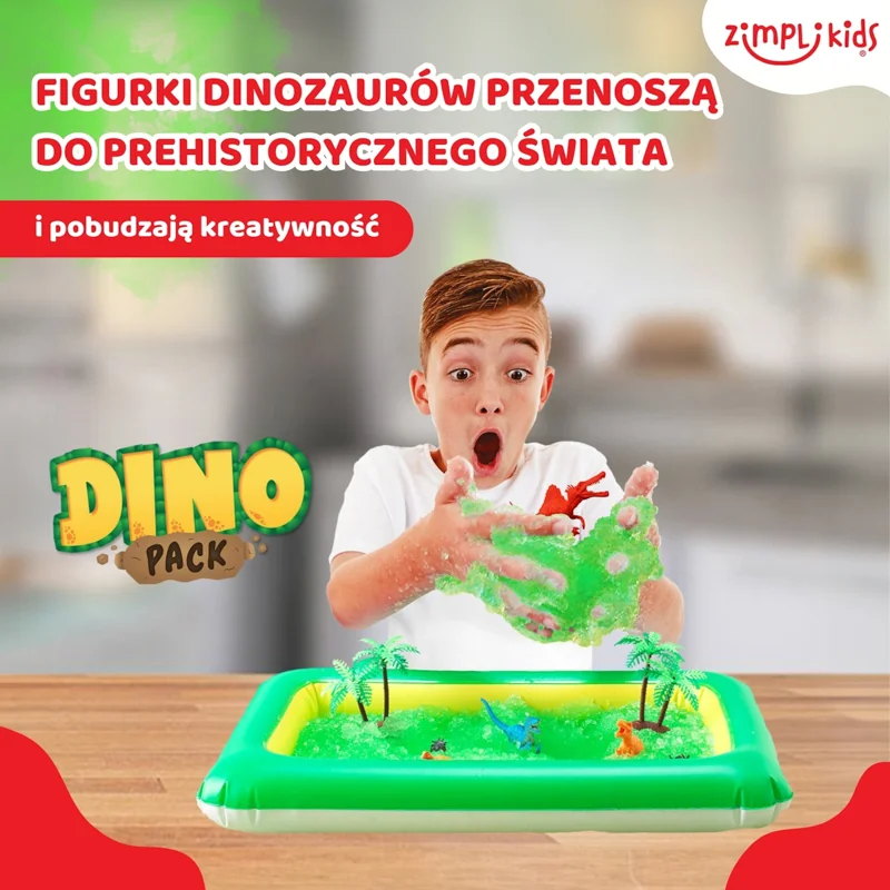 Zimpli Kids Gelli Worlds Dino Pack zestaw do tworzenia gelli z figurkami i tacą