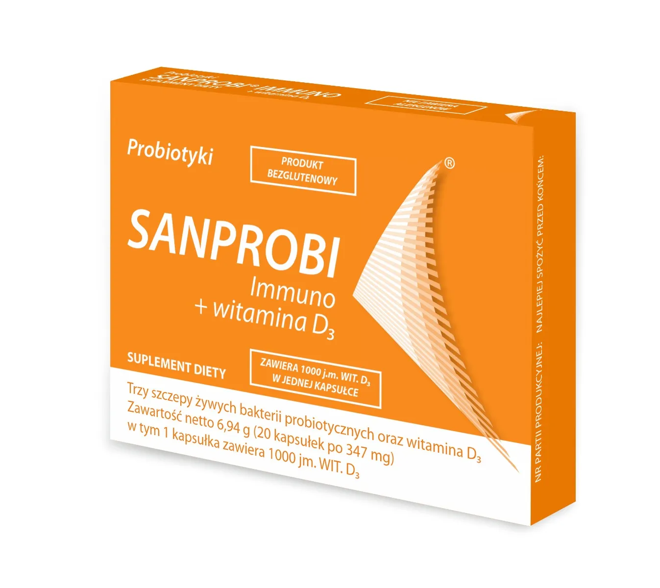 SanProbi Immuno + witamina D3 20 kapsułek