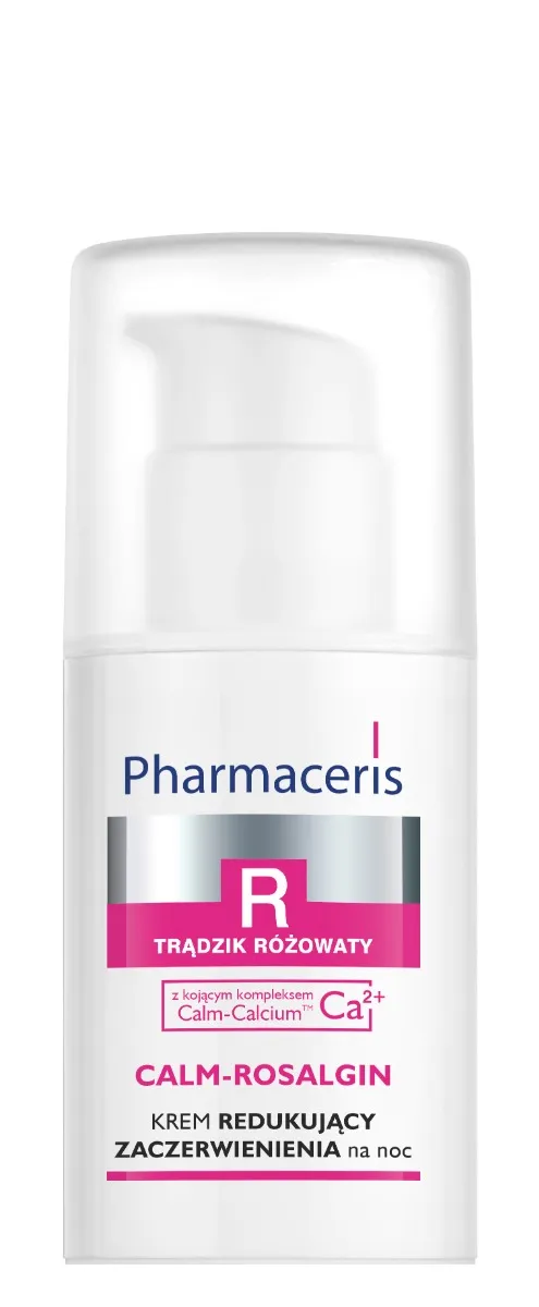 Pharmaceris R Calm-Rosalgin Krem redukujący zaczerwieniona na noc z kojącym kompleksem Ca2+ , 30 ml 