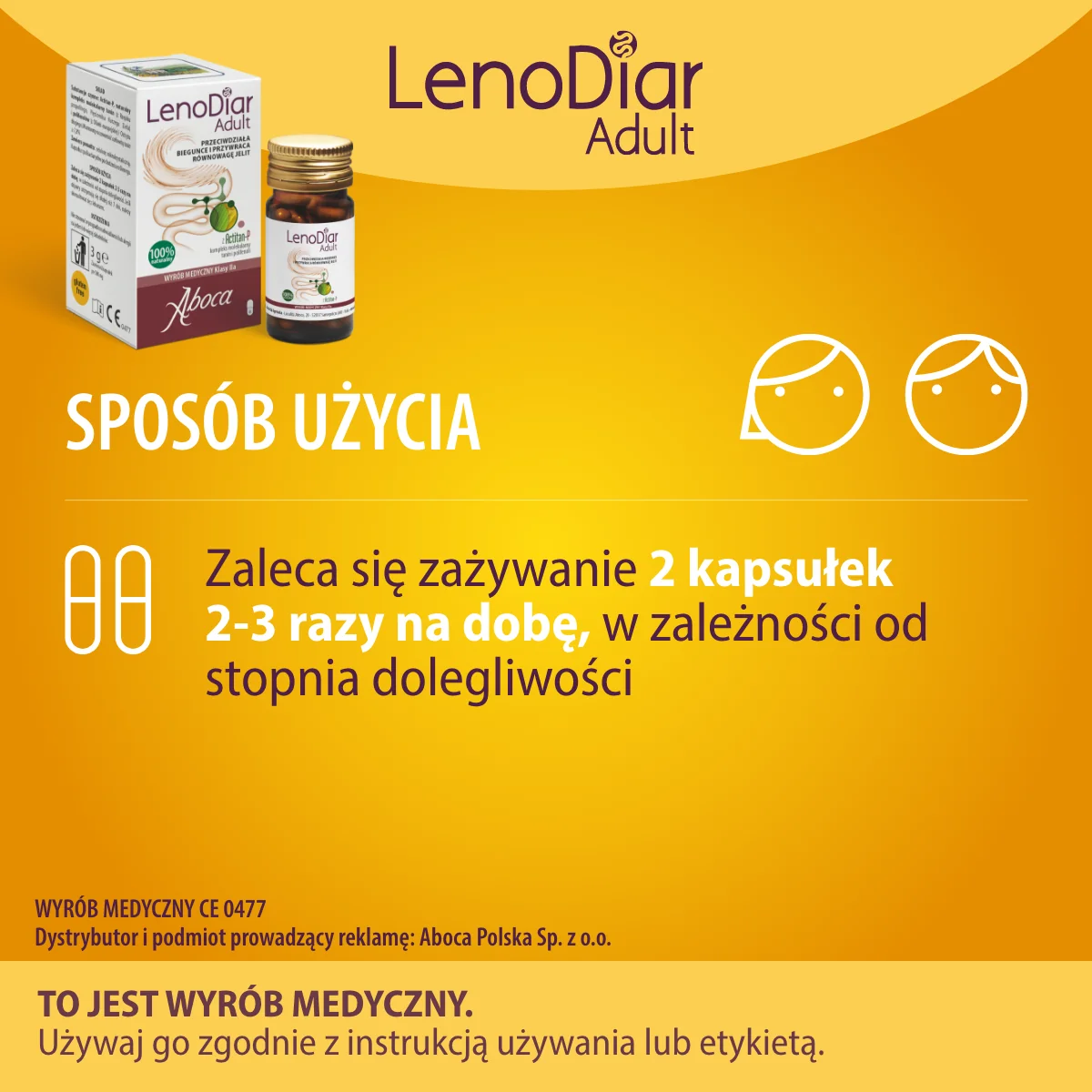 LenoDiar Adult, 20 kapsułek 