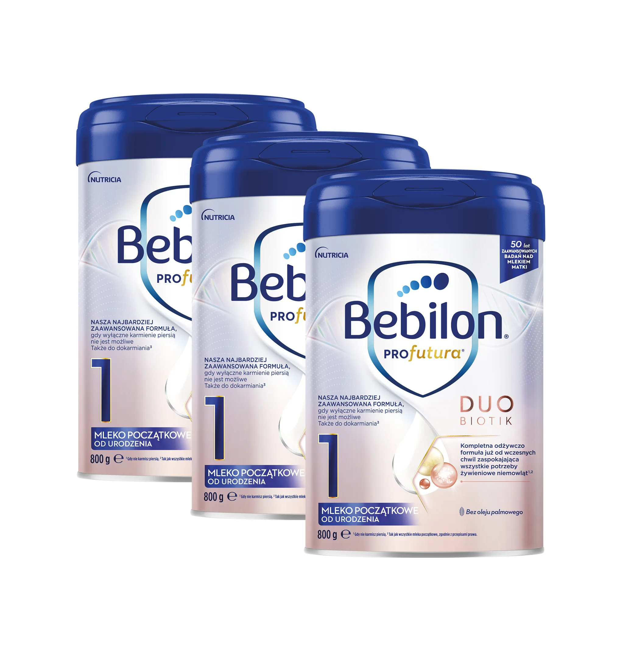 Bebilon Profutura DuoBiotik 1 mleko początkowe, od urodzenia, 3 x  800 g