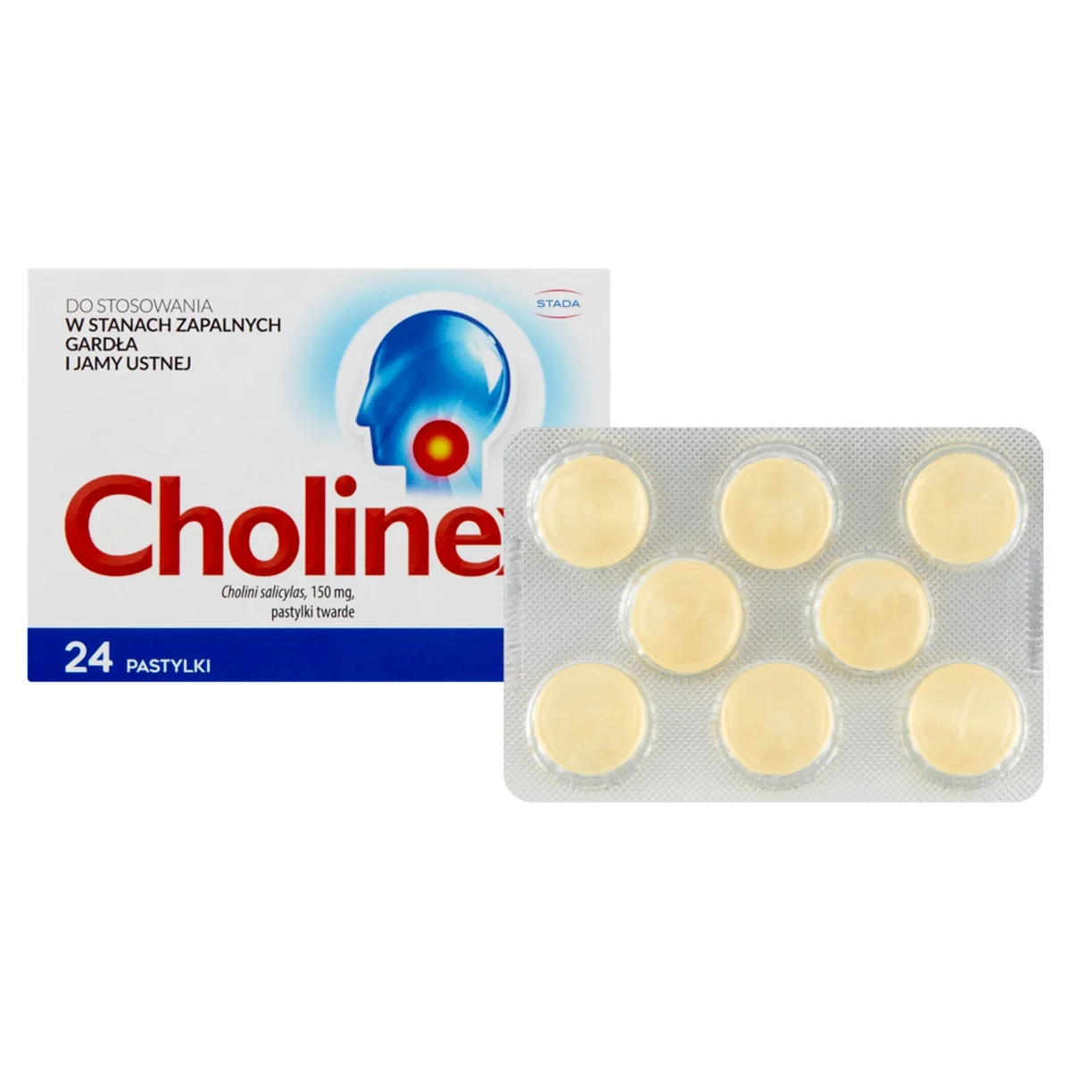 Cholinex 24 pastylki twarde