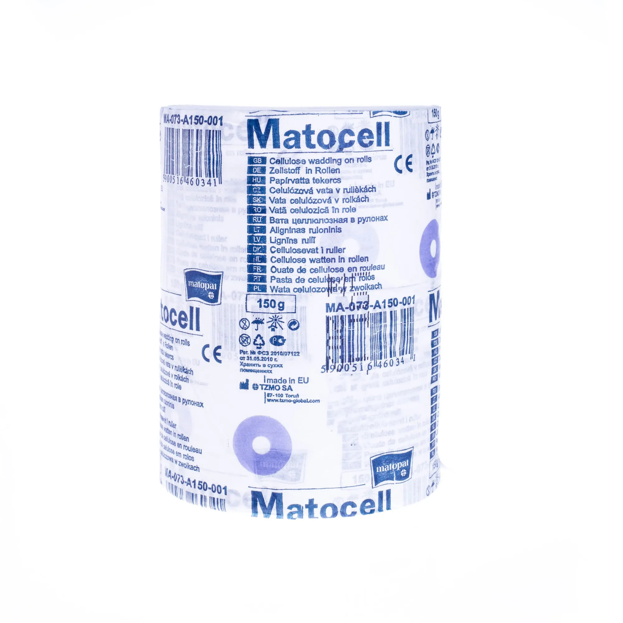 Matocell -  ligniana, wata celulozowa w zwoju 150 g