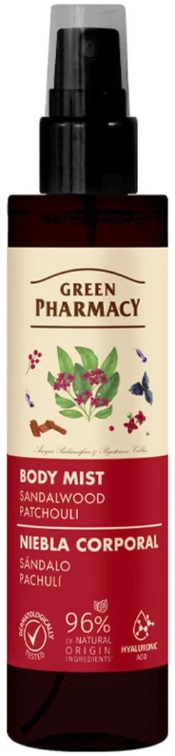 Green Pharmacy mgiełka do ciała drzewo sandałowe i paczula, 150 ml