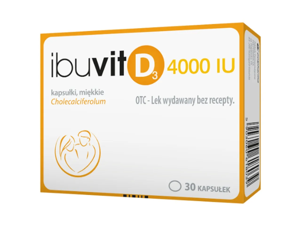Ibuvit D3, 4000 IU, 30 kapsułek 