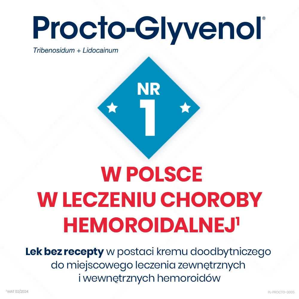 Procto-Glyvenol 50 mg + 20 mg/g, krem doodbytniczy, 30 g