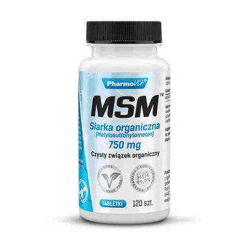 MSM Siarka Organiczna Pharmovit, suplement diety, 120 tabletek 
