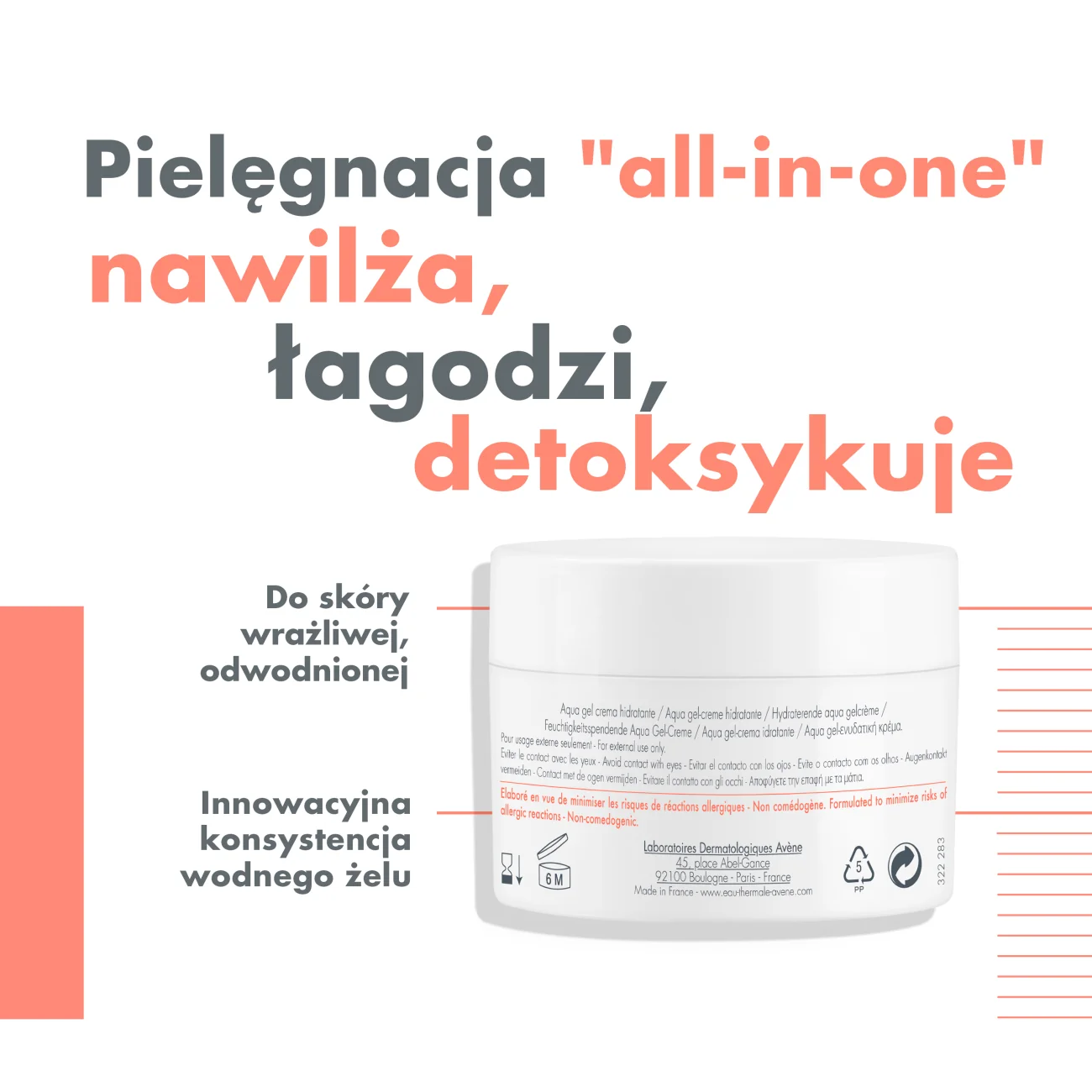 Avene Hydrance Aqua Gel krem-żel, 50 ml