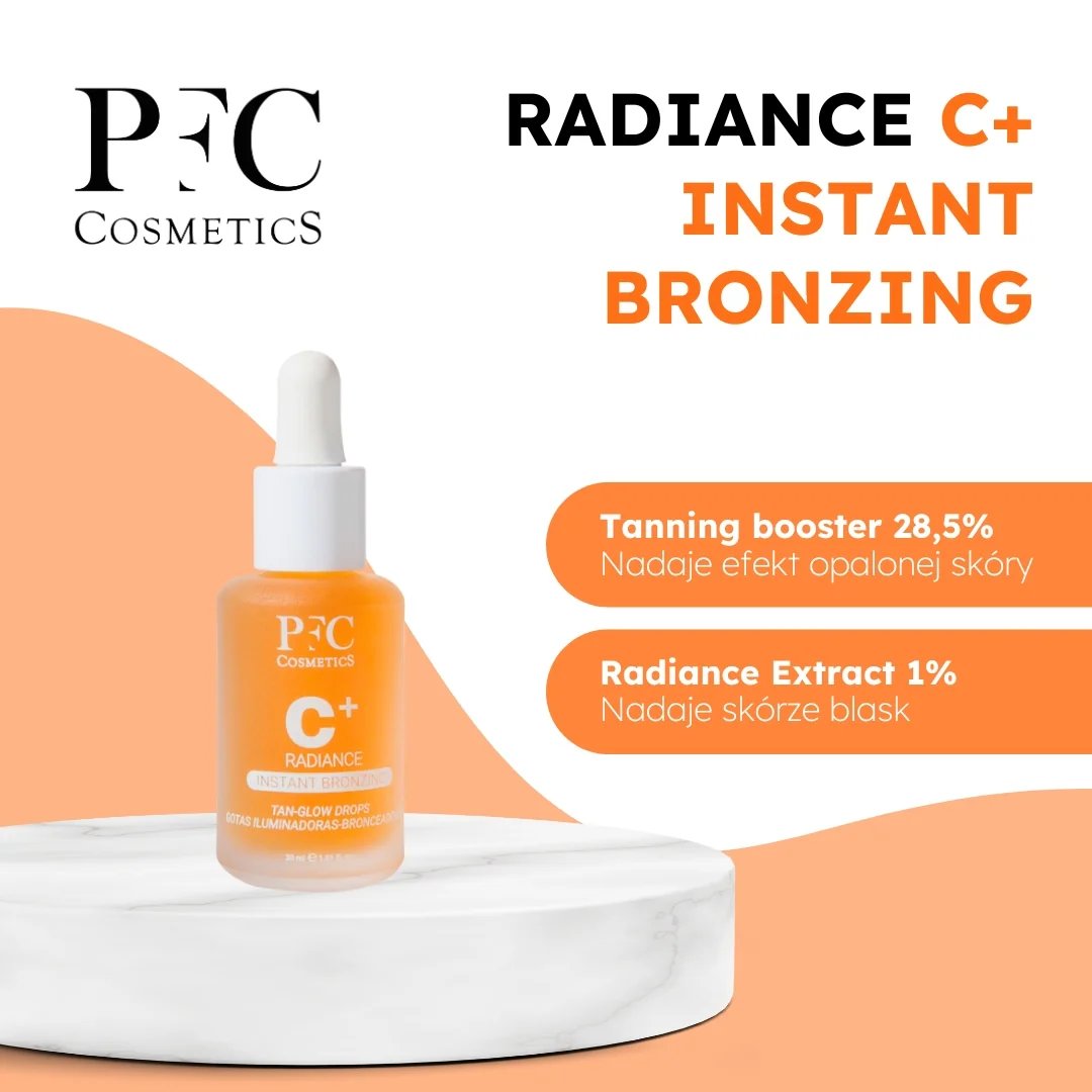 PFC C+ Radiance Instant Bronzing serum do każdego odcienia skóry, 30 ml