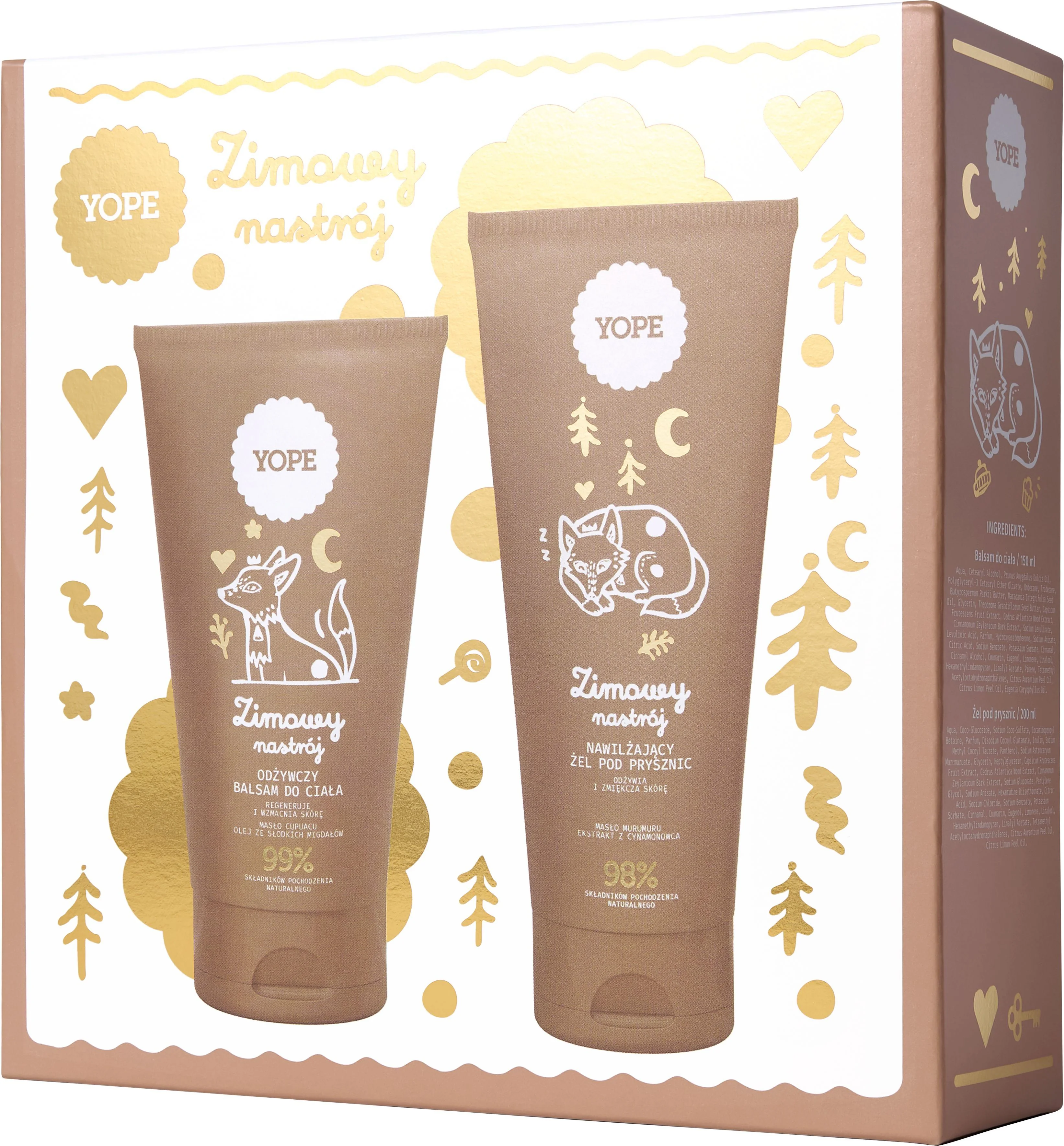 Yope Zestaw Zimowy Nastrój żel pod prysznic, 200 ml + balsam do ciała, 150 ml
