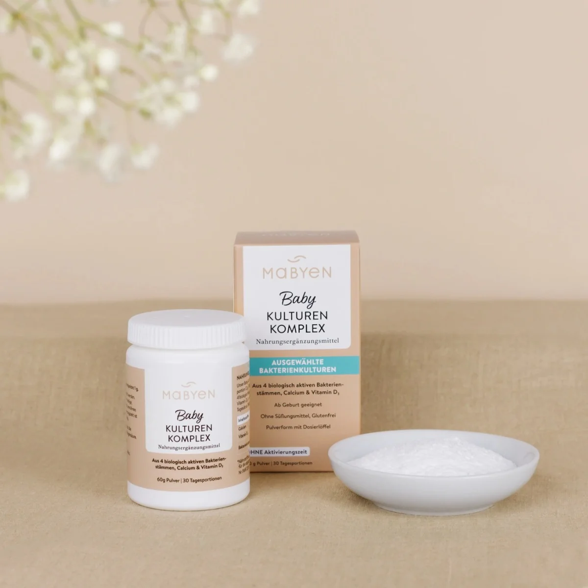 MABYEN Baby kompleksowy probiotyk dla niemowląt, 60 g